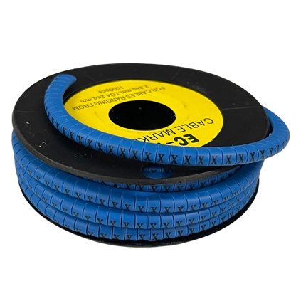 Grippes Cable Marker Blue - X for organized cable management and easy identification of wires