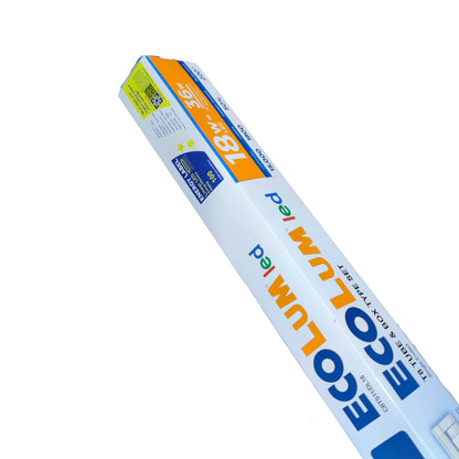 Ecolum 18W LED fluorescent tube with fixture, designed for efficient lighting in various settings