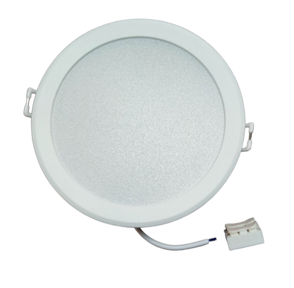 6500K LED ceiling light 220V Ecolum round recessed panel light white trim with connector and springs