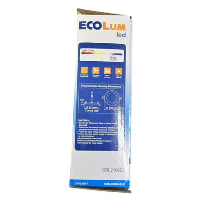 Ecolum LED packaging on a white background