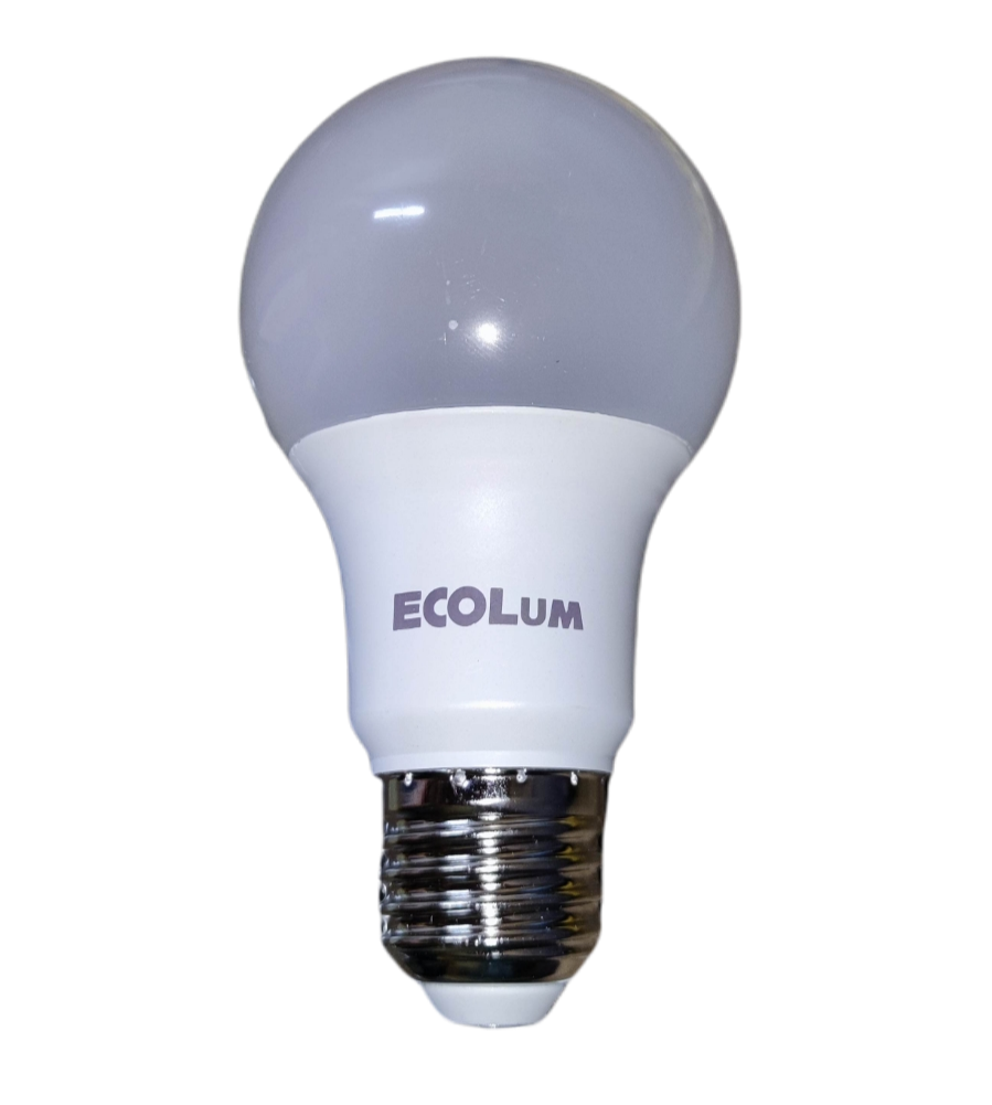 Ecolum 9W LED bulb warm white with a classic shape for energy-efficient lighting