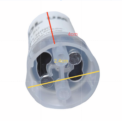Ecolum fluorescent to LED conversion kit adapter close up showing two metal pins and plastic socket housing