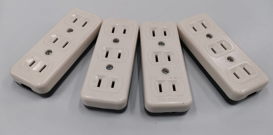 Eagle 3 Gang Outlet 10A 220V Flat Pin CAT2083