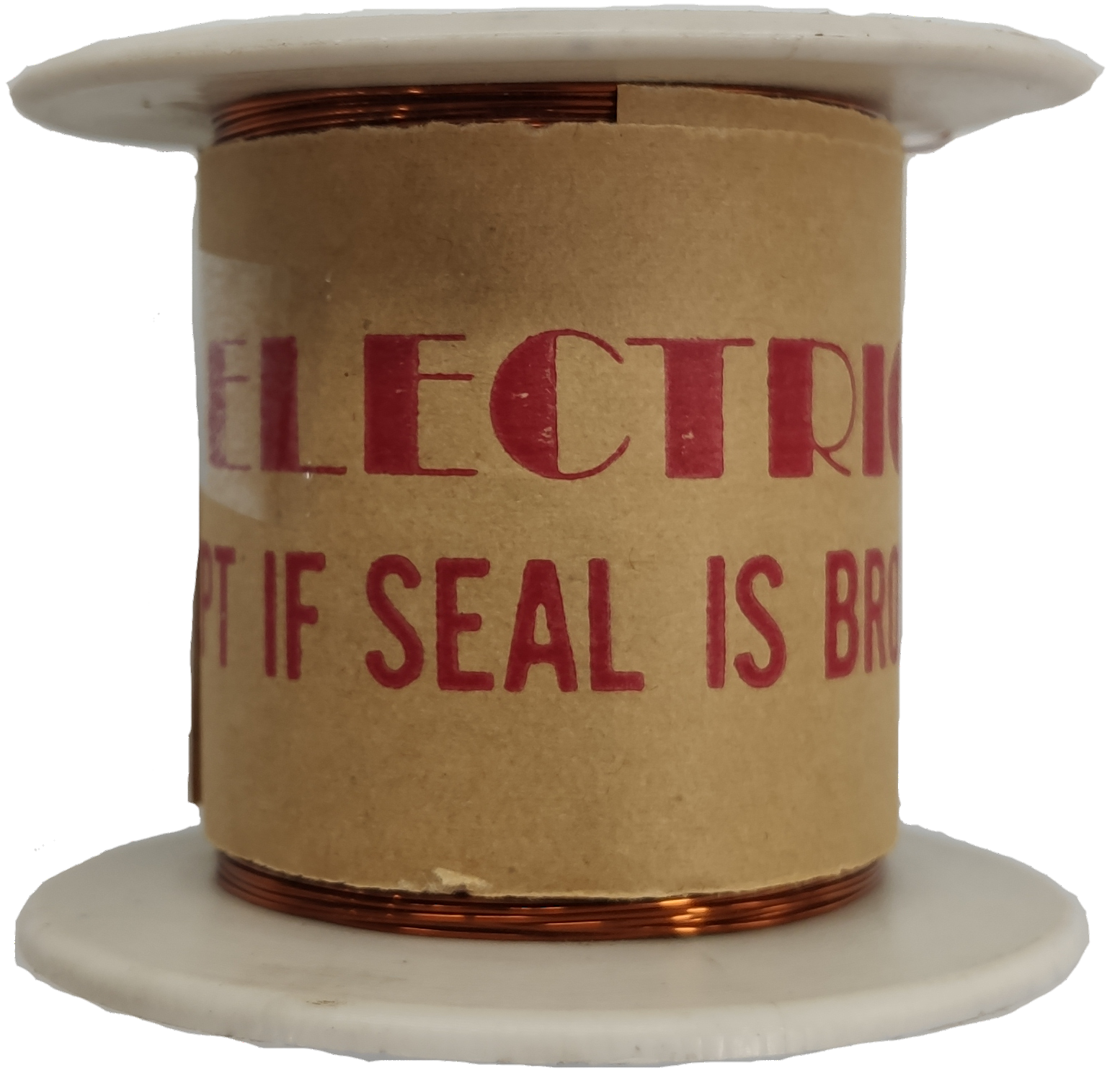 Philflex spool of copper magnet wire on cardboard reel Magnet Wire AWG 43 - 200g for winding coils