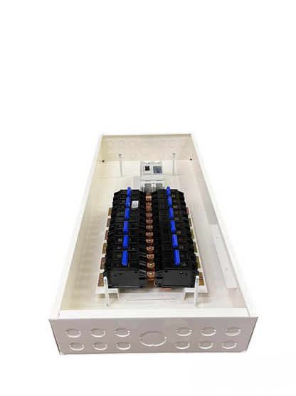 Koten 12 Branches Panel Board white metal distribution box with two rows of breakers and main switch