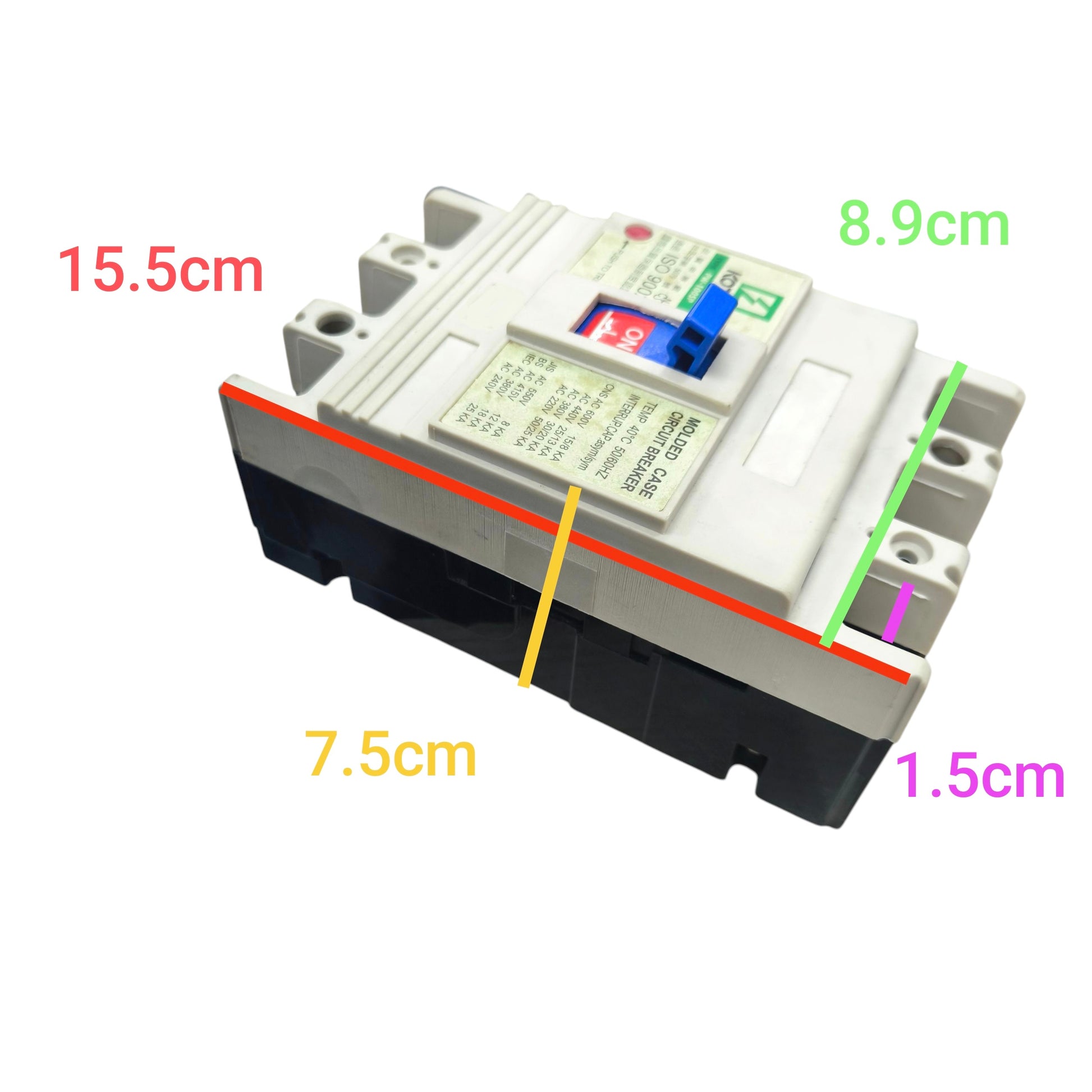 Koten Circuit Breaker from electx Electrical Supply with dimensions and safety features