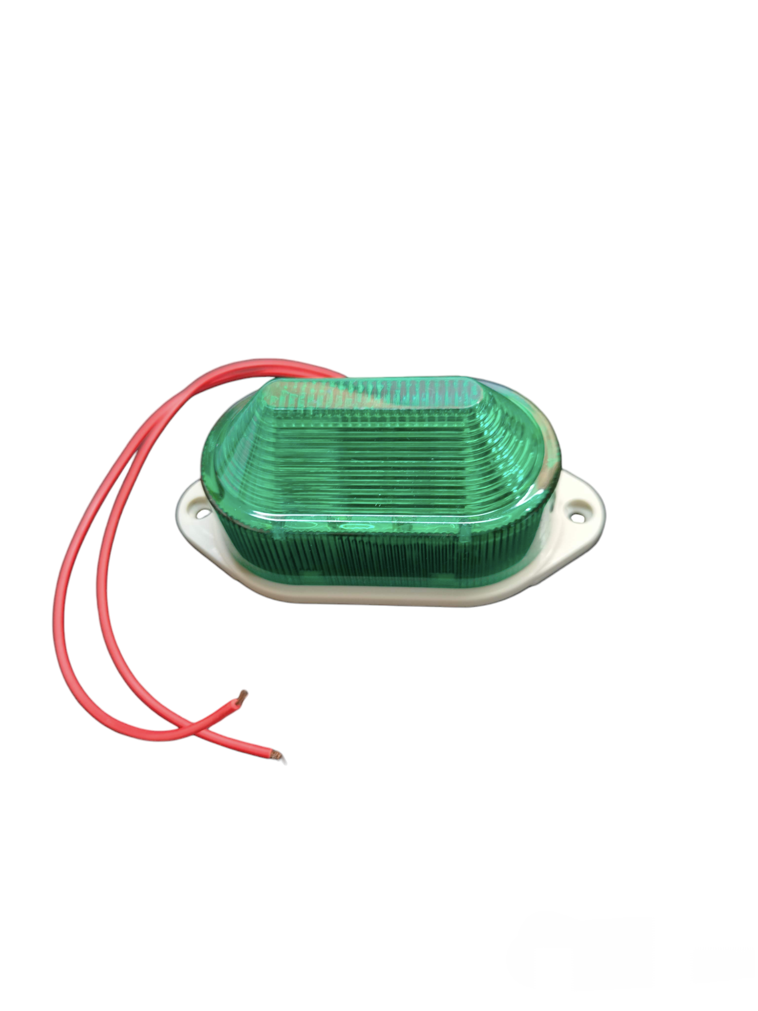 Denko Green Work Safety Light with Red Wires for Visibility at Electx Electrical Supply