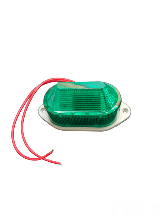 Denko Green Work Safety Light with Red Wires for Visibility at Electx Electrical Supply