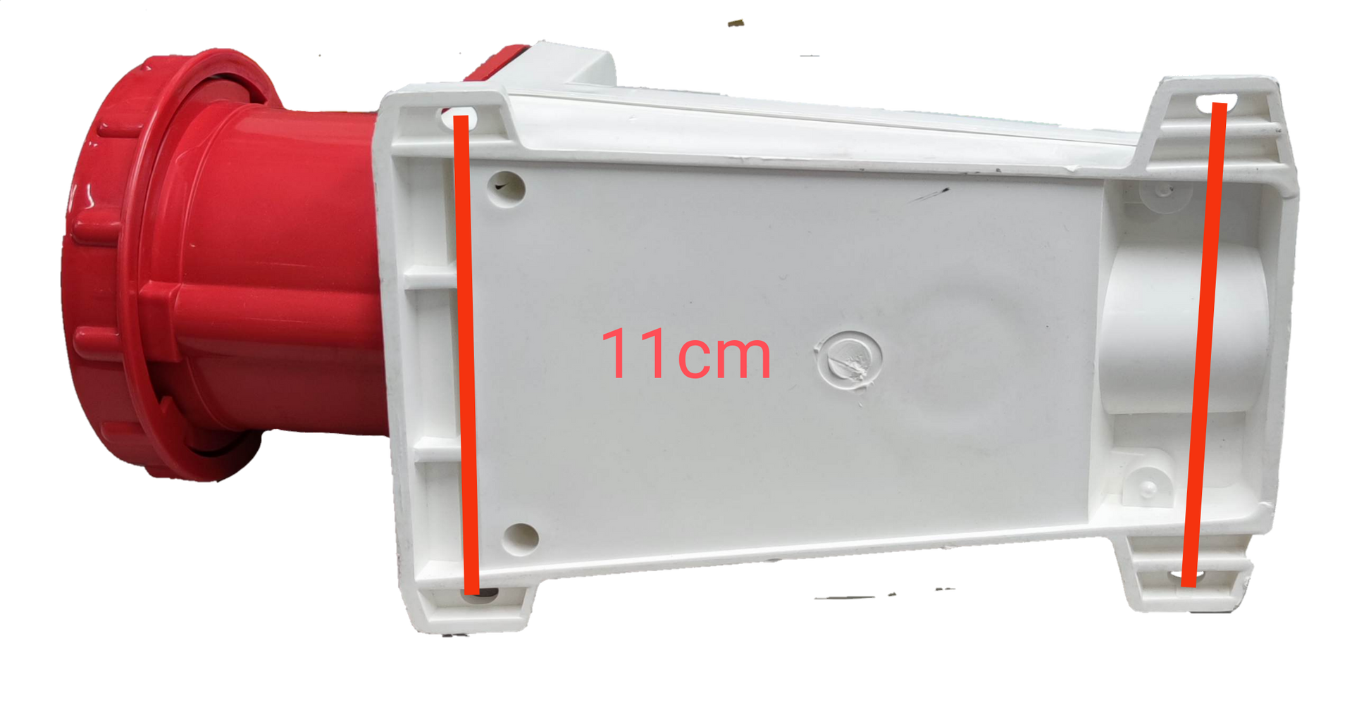 Grippes Electx Electrical Supply Power Point with Red Connector and 11cm Dimensions for Secure Use