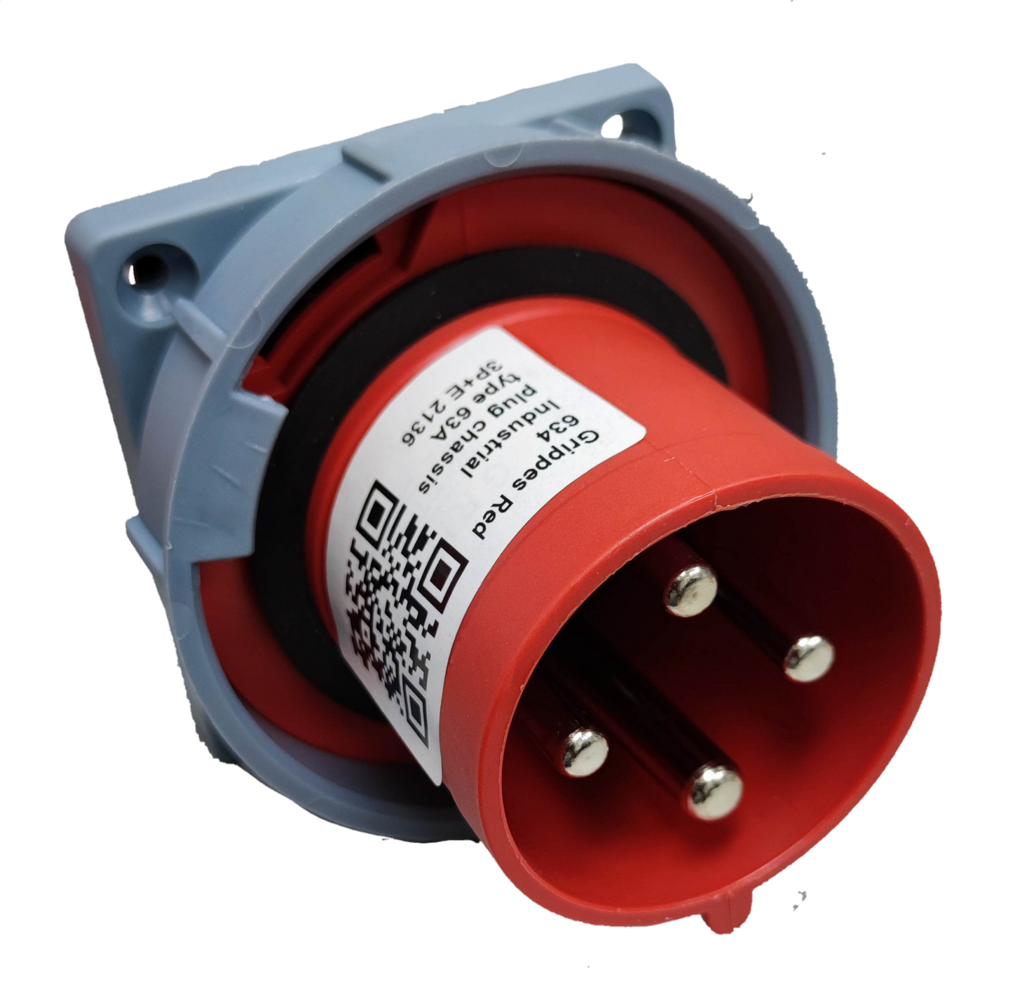 Grippes Electx Electrical Supply Red Electrical Connector with Four Pins for Circuit Connections