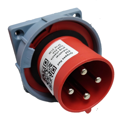 Grippes Electx Electrical Supply Red Electrical Connector with Four Pins for Circuit Connections