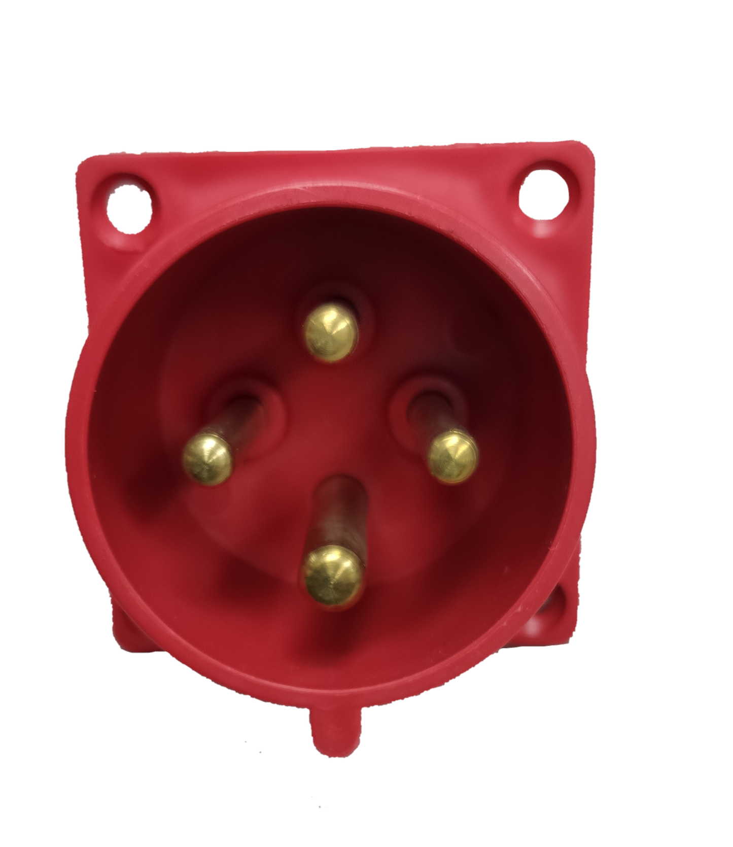 Grippes Four-Pin Red Plug for Electx Electrical Supply with Durable Design for Secure Connections