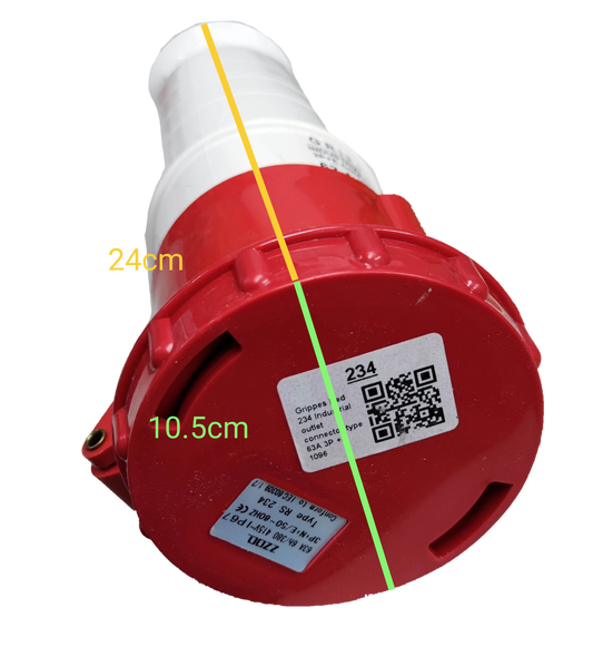 Grippes Power Point in Red for Electx Electrical Supply with durable design and easy installation