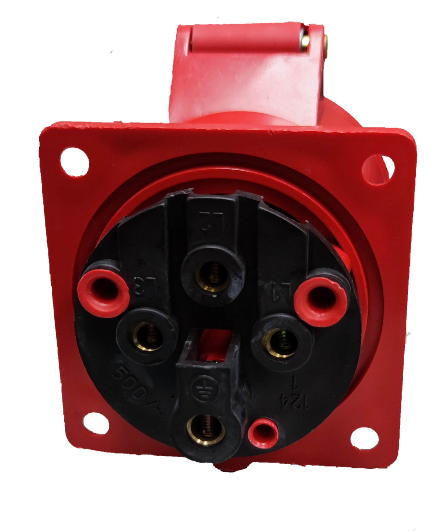 Grippes Electx Electrical Supply Red Power Plug with Multiple Connectors for Reliable Electrical Access
