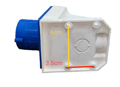 Grippes Power Point Plug with Measurements of 6cm and 3.5cm for Electx Electrical Supply