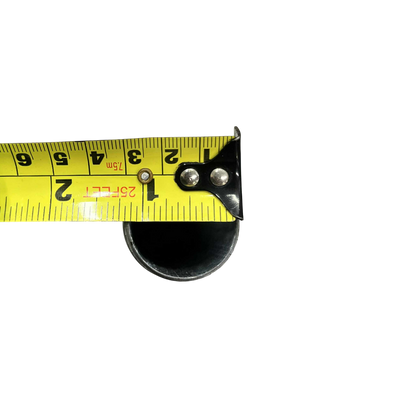 Local EMT conduit nipple 16 inch shown with measuring tape for size reference