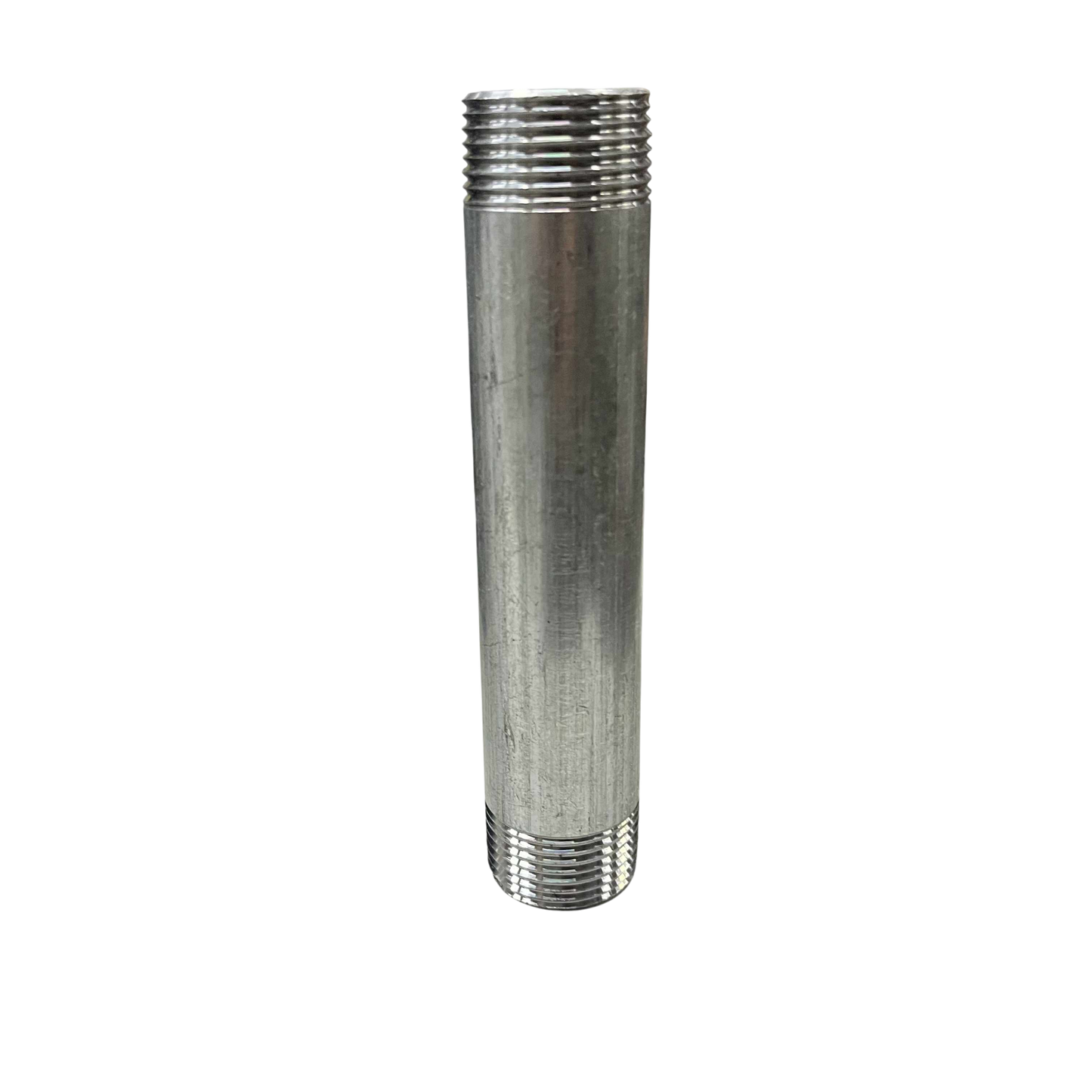 1 inch 6 inches EMT conduit nipple made of durable metal for electrical conduit connections