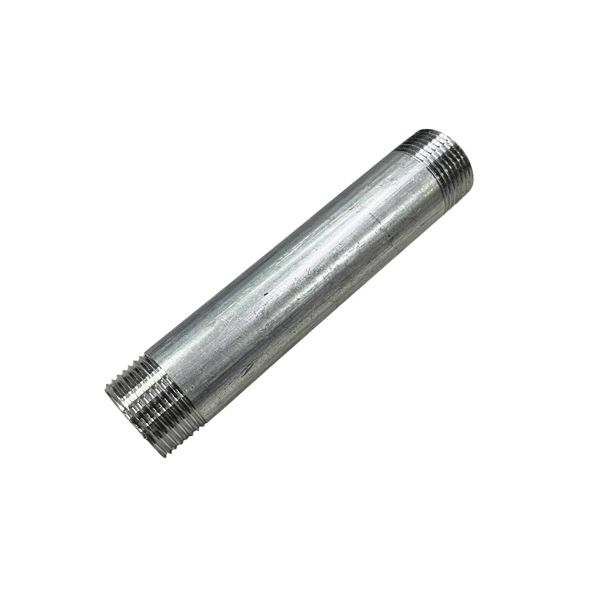 EMT conduit nipple 1 inch 6 inches made of durable metal for electrical conduit connections