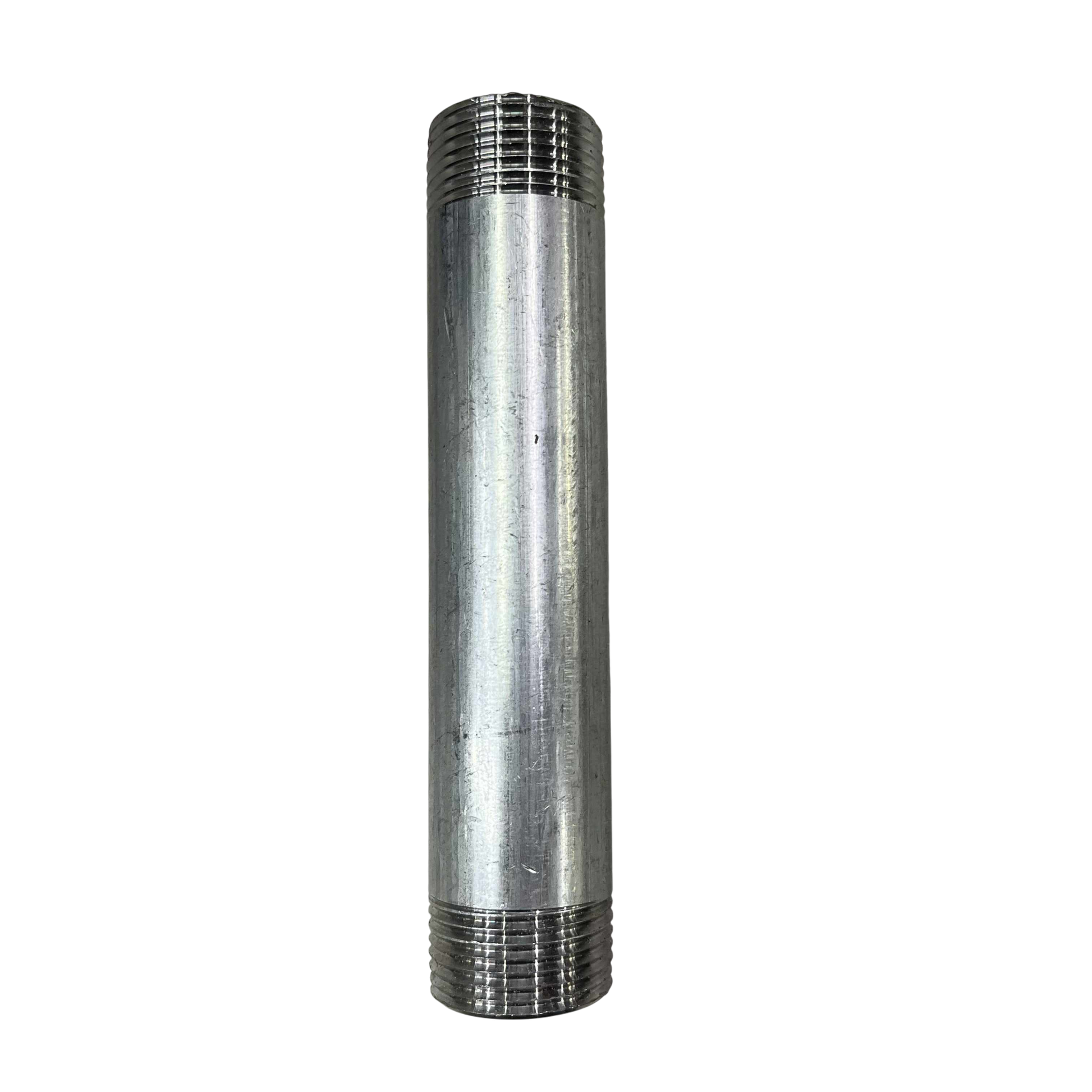 EMT conduit nipple 1 inch 6 inches made of durable metal for reliable electrical conduit connections