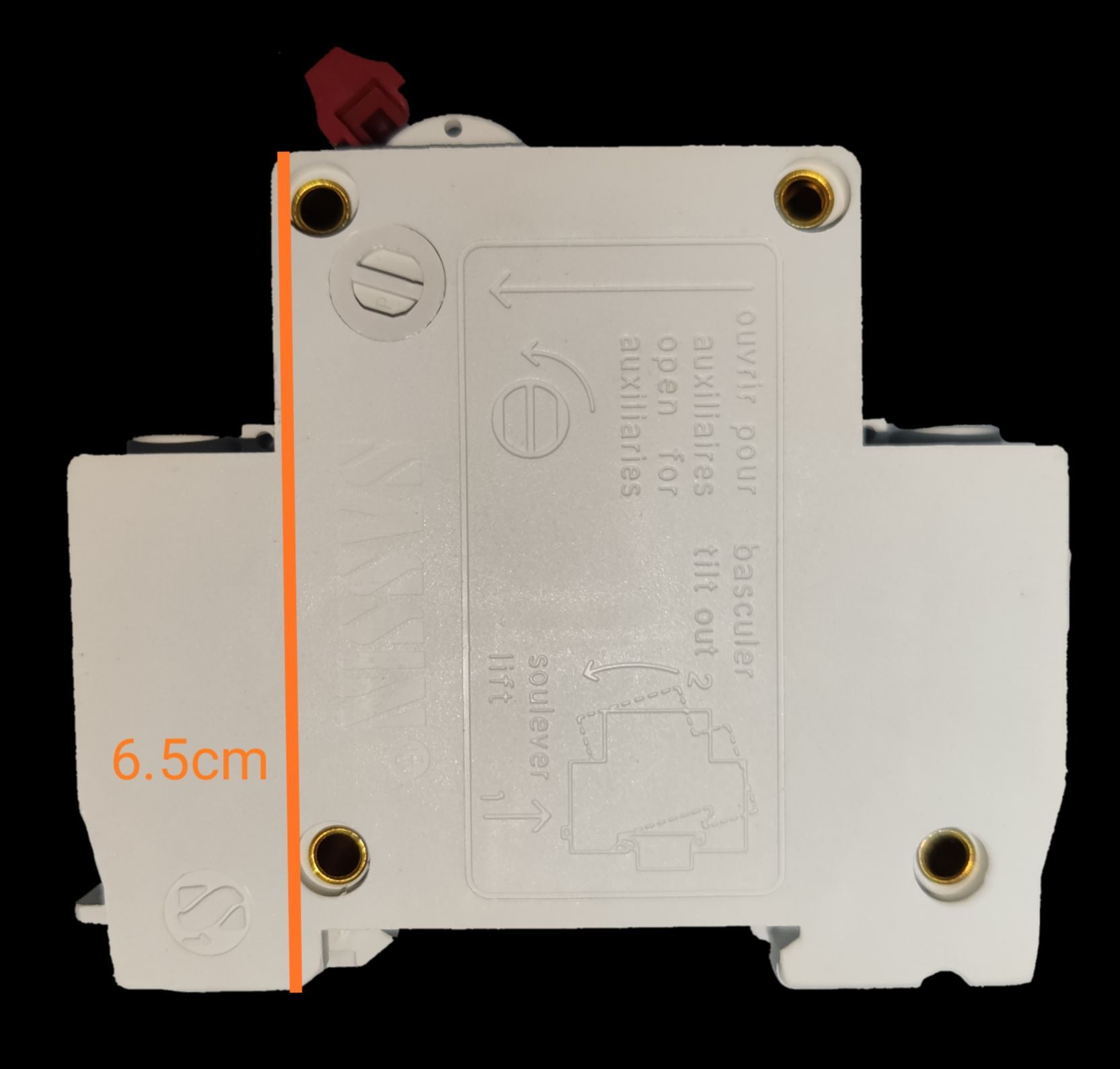 Chint 63A 2 pole circuit breaker white DIN rail mount modular breaker with 65 mm width