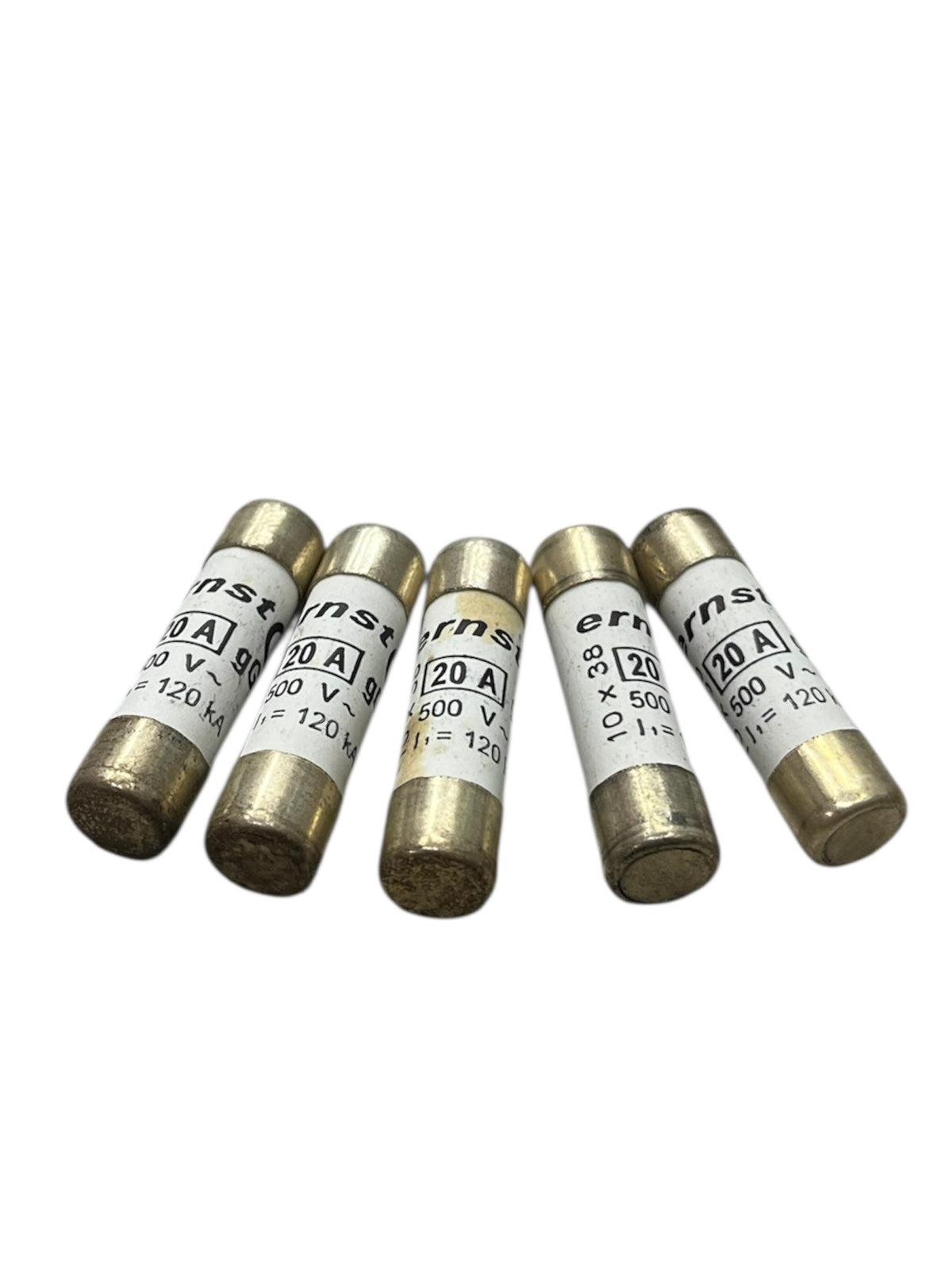 Set of ceramic fuse 20A 10x38mm electrical circuitry parts from China