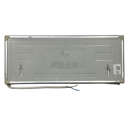 Back view of Exit Sign LED 3W 220V Green with metal casing and wiring for work and safety lighting