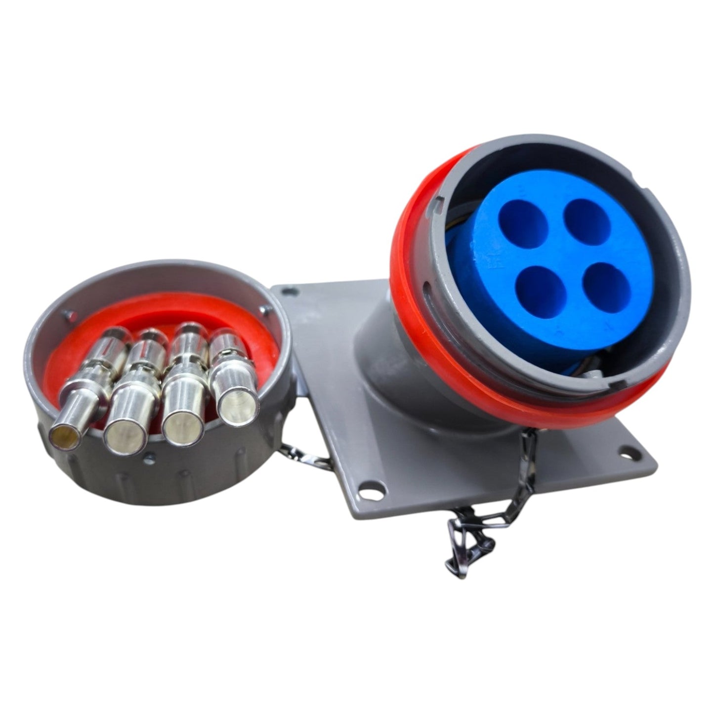 Grippes 150A 3P+E Industrial Outlet 315 - 500V AC Metal Casing Chassis Type IEC60309-2 BJ-150XGZ-4W