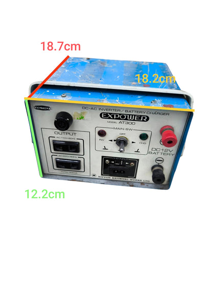 Dectron 300W Inverter and Battery Charger with multiple output sockets and control knobs
