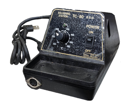 Exso Soldering Station 60W 220V black adjustable temperature control with power switch and cord