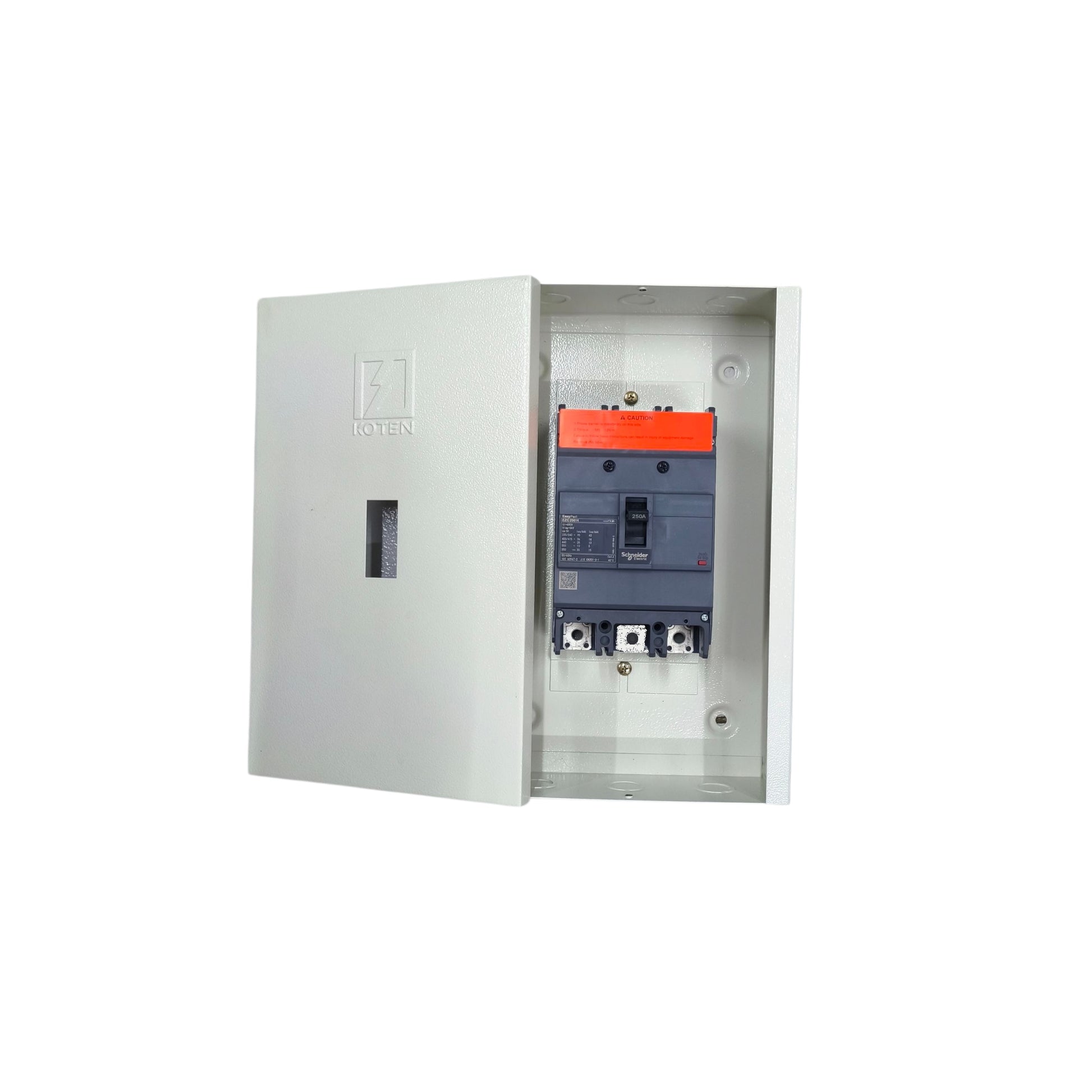 Schneider & Koten EZC250H3125 35KAIC electrical breaker with gray enclosure for residential electrical systems