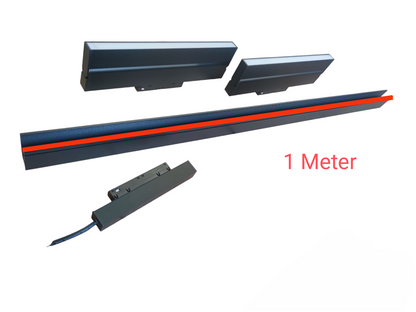 ILLUMIQ TERRA Magnetic Track Light 1 Meter 50mm with 2pcs 18W LED Foldable Flood Track Light Cool White 4000K 220V