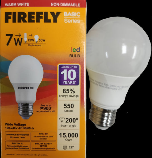 Firefly7W LED Bulb E27 220V Warm White