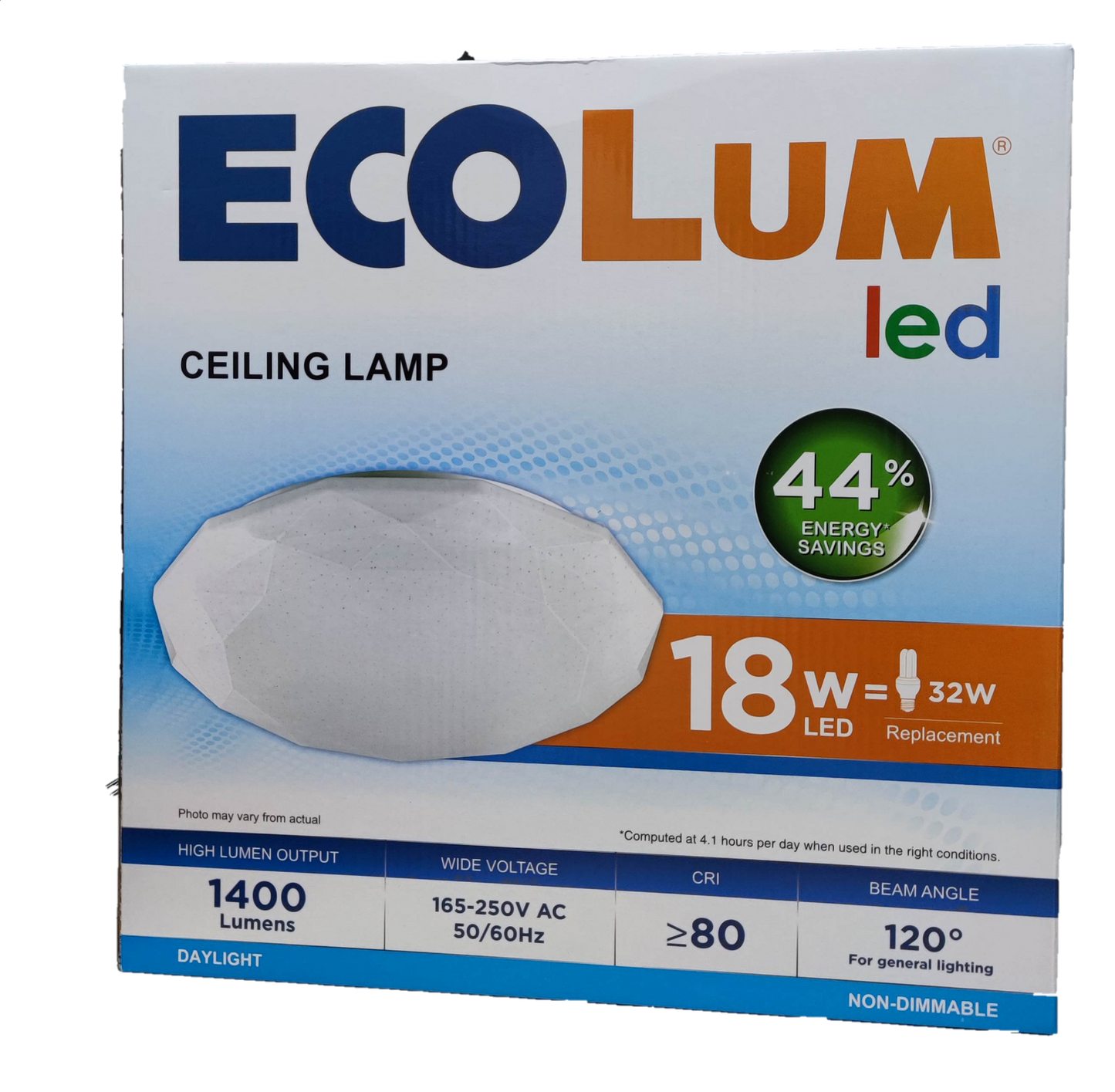 Ecolum 18W Ceiling Lights Daylight LED 220V 6500L