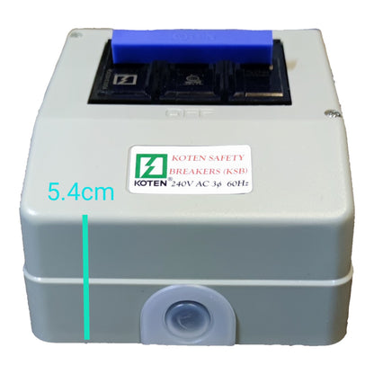Koten 20A Circuit Breaker with Enclosure 3 Pole 3 Phase KSB ( Koten) ECB, MCB PVC enclosure
