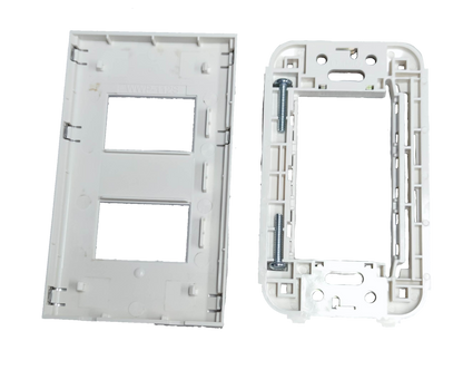 Omni 2 Gang Plate Chrome Cover Device WWP-112S