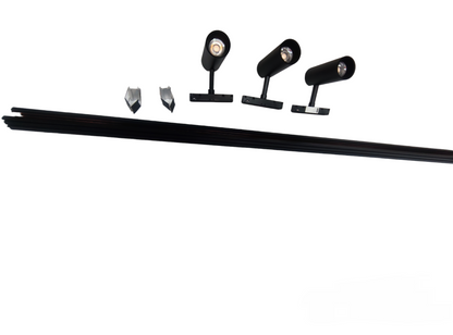 ILLUMIQ TERRA Magnetic Track Light 1 Meter 26mm with 3pcs 12W LED Spot Track Light Cool White 4000K 220V