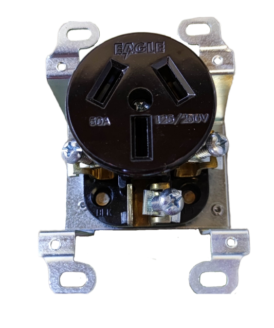 Eagle Range Outlet w/ Ground 50A 250V CAT122