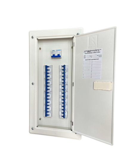 Panel Board 125A 2 Pole Miniature Circuit Breaker Main ( Royu) with 16 Branches 2pole Miniature Circuit Breaker ( Pansonic)