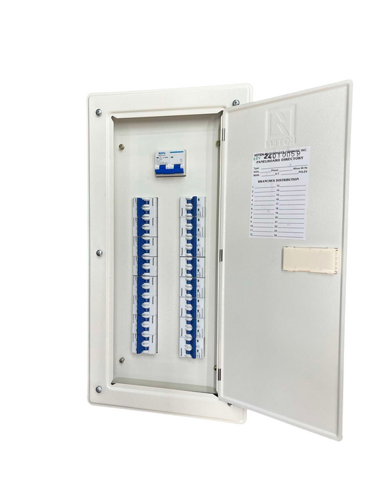 Panel Board 125A 2 Pole Miniature Circuit Breaker Main ( Royu) with 16 Branches 2pole Miniature Circuit Breaker ( Pansonic)