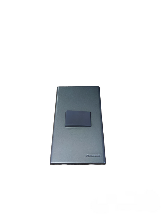 Panasonic 1 Gang 4 Way Switch 15A 220V with Plate Cover Metallic Gray WEG6801MH-1/WEG5004HK-5