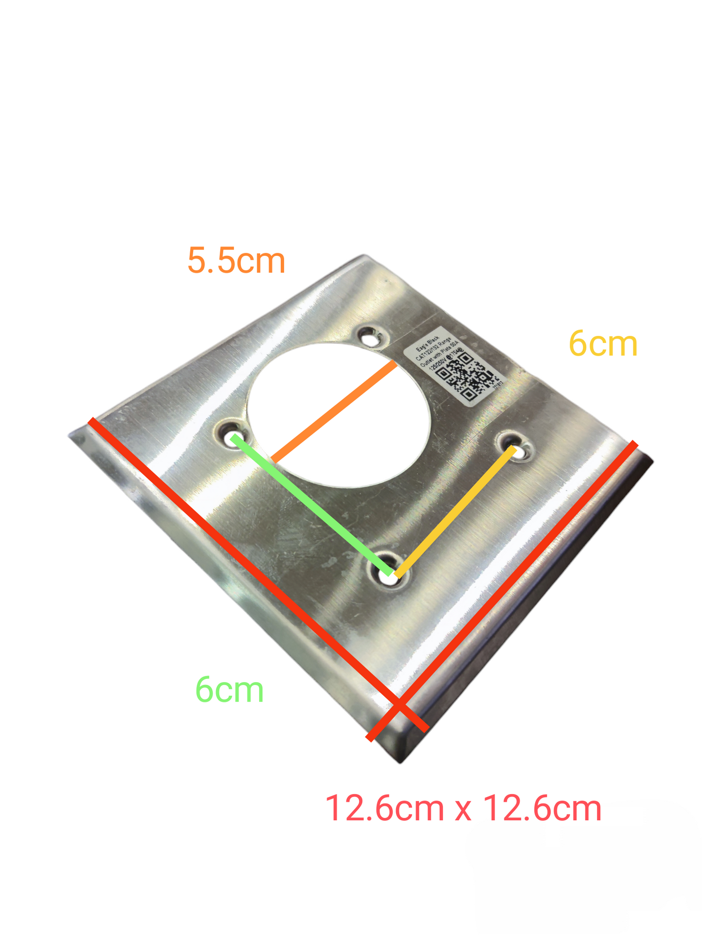 Eagle Stainless Plate for Range Outlet CAT192S