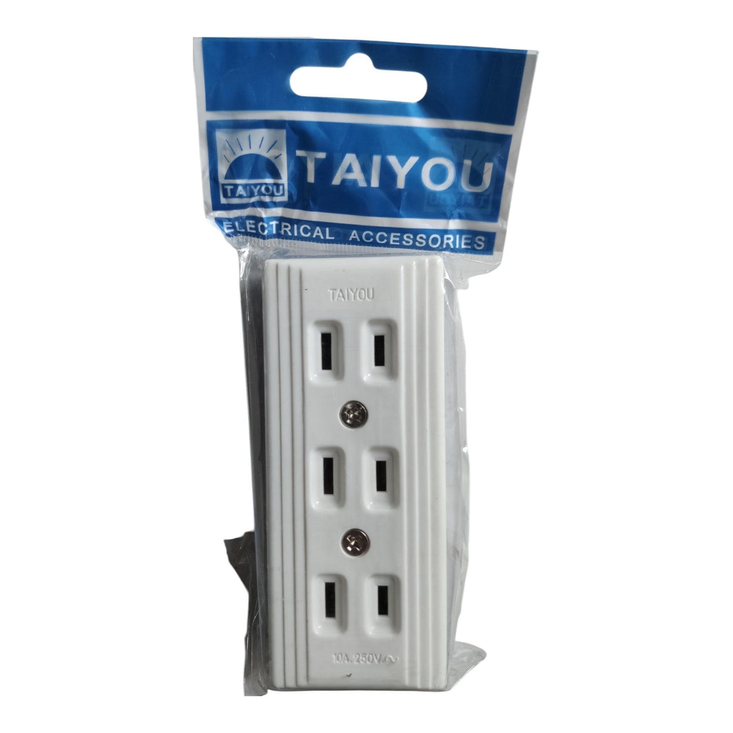 Taiyou Outlet 3 Gang Surface type for Extension, 3 Gang Flat pin Outlet