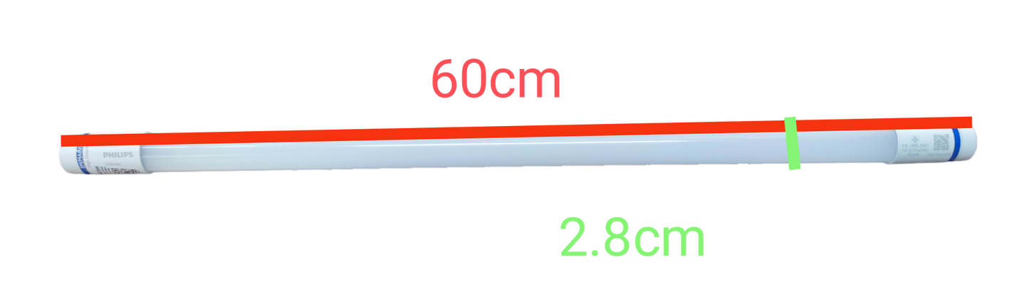 Philips 8W LED Fluorescent Tube Warm White 3000K 220V T8 Single Ended Master Series HO8W/830WW
