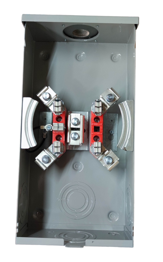 Cirtech Rectangular Meter Base 2 Inch Hub 5 Jaws Max 200A KWH Meter Base