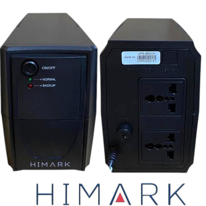 Himark 360W UPS 220V AC 4-6 Hours 650VA Uninterrupted Power Supply Full Protection UPS-650 VA 1x12V7AH Battery