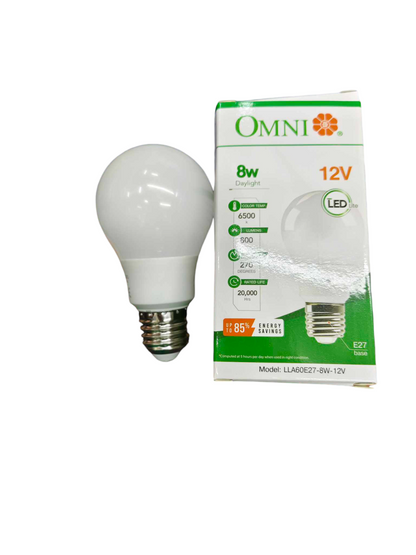 Omni 8W E27 12VDC LED Bulb