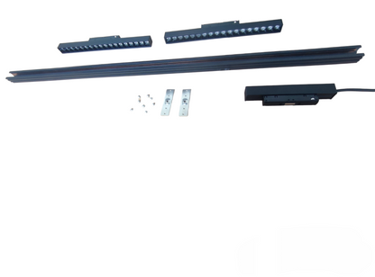 ILLUMIQ TERRA Magnetic Track Light 1 Meter 26mm with 2pcs 18W LED Grille Track Light Warm White 3000K 220V 20 Series