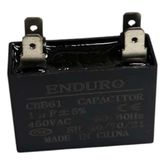 Enduro 1uF 450V Square Type Motor Capacitor for Electric Fan Motor