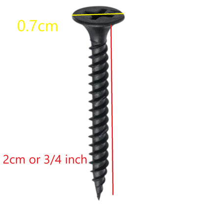 Black Phillips countersunk gypsum screw 2 cm length 0.7 cm head, ood Gypsum Screw for Wood CAA-GSM from China
