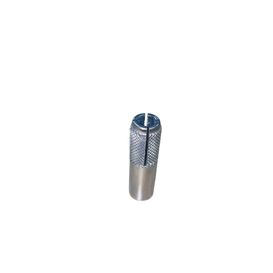metal expansion anchor Bolt stainless steel anchor grip with knurled sleeve and slotted head for masonry